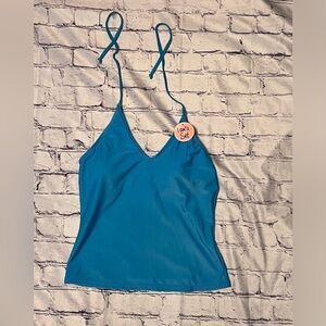 Bobbie Brooks light blue tankini top ONLY SIZE medium NEW